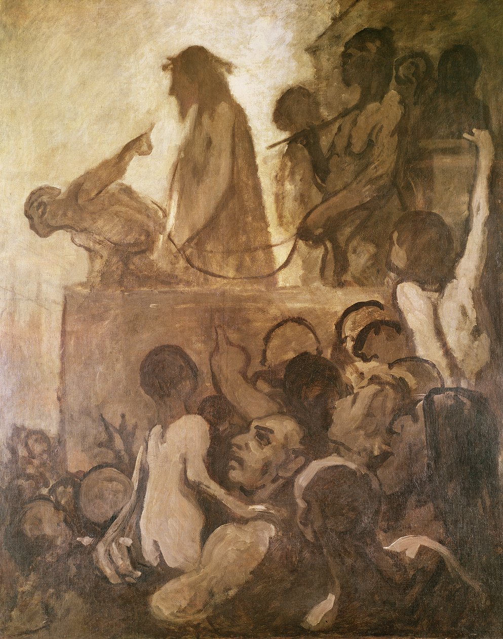 Hle muž, kolem 1848-52 od Honoré Daumier