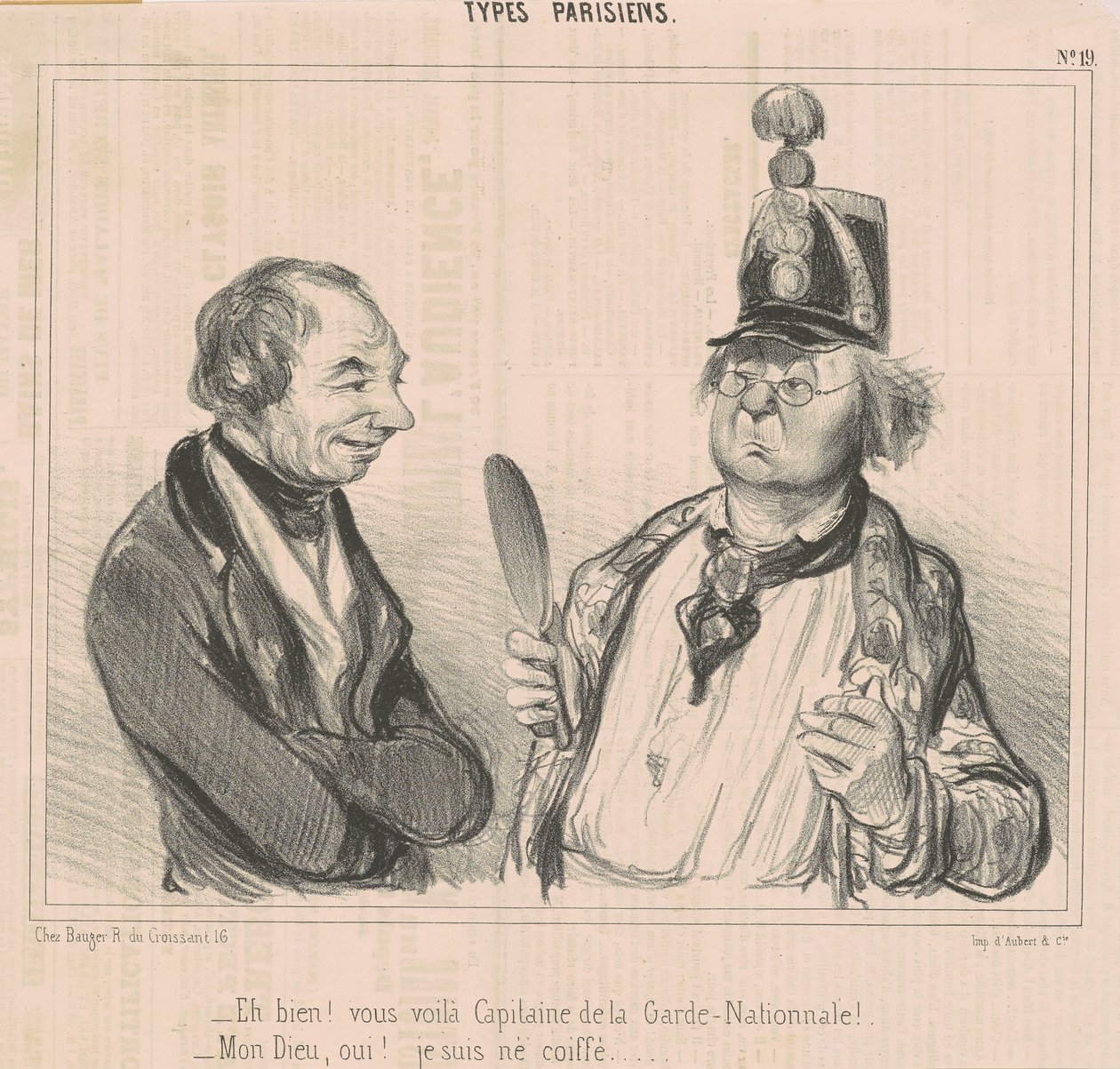 Studna! Tady jste, kapitáne národní gardy od Honoré Daumier