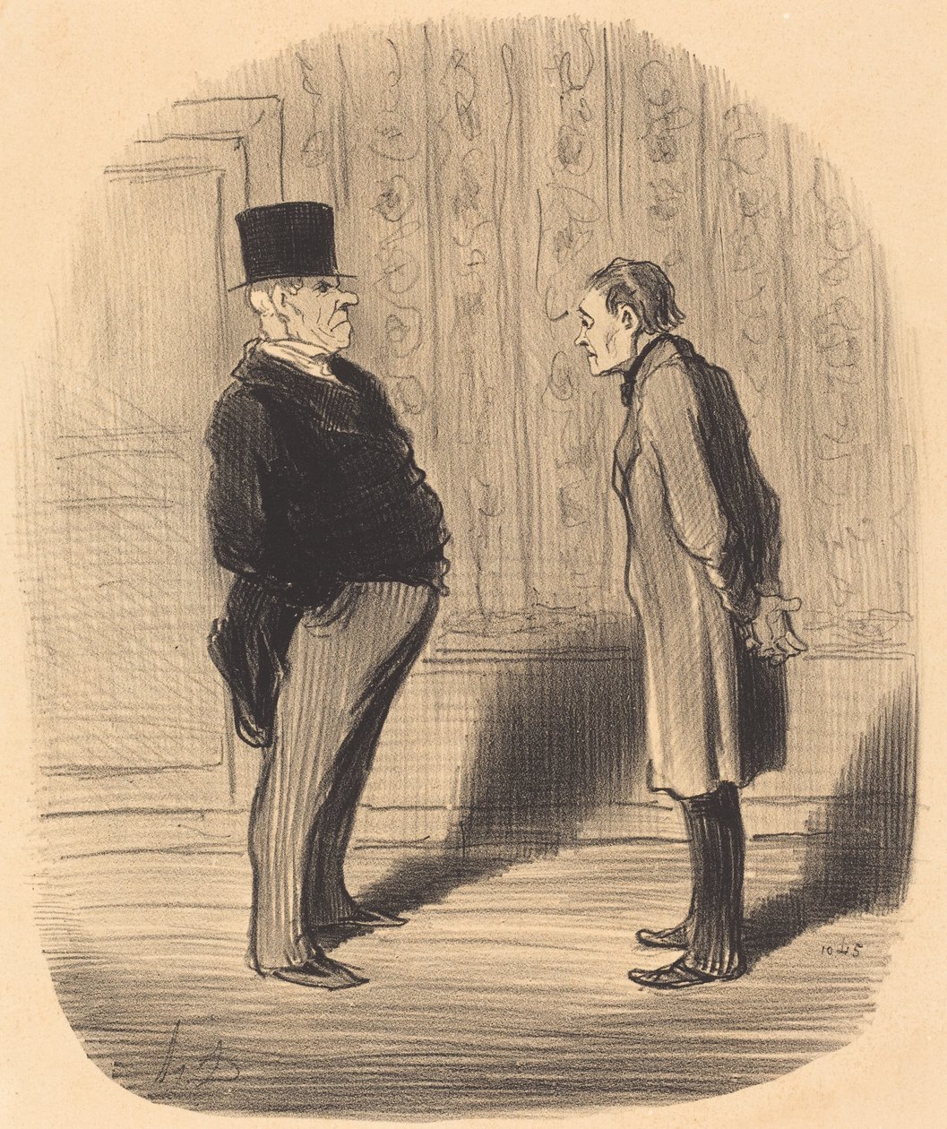 Ahoj! no pane a moje tři termíny... od Honoré Daumier