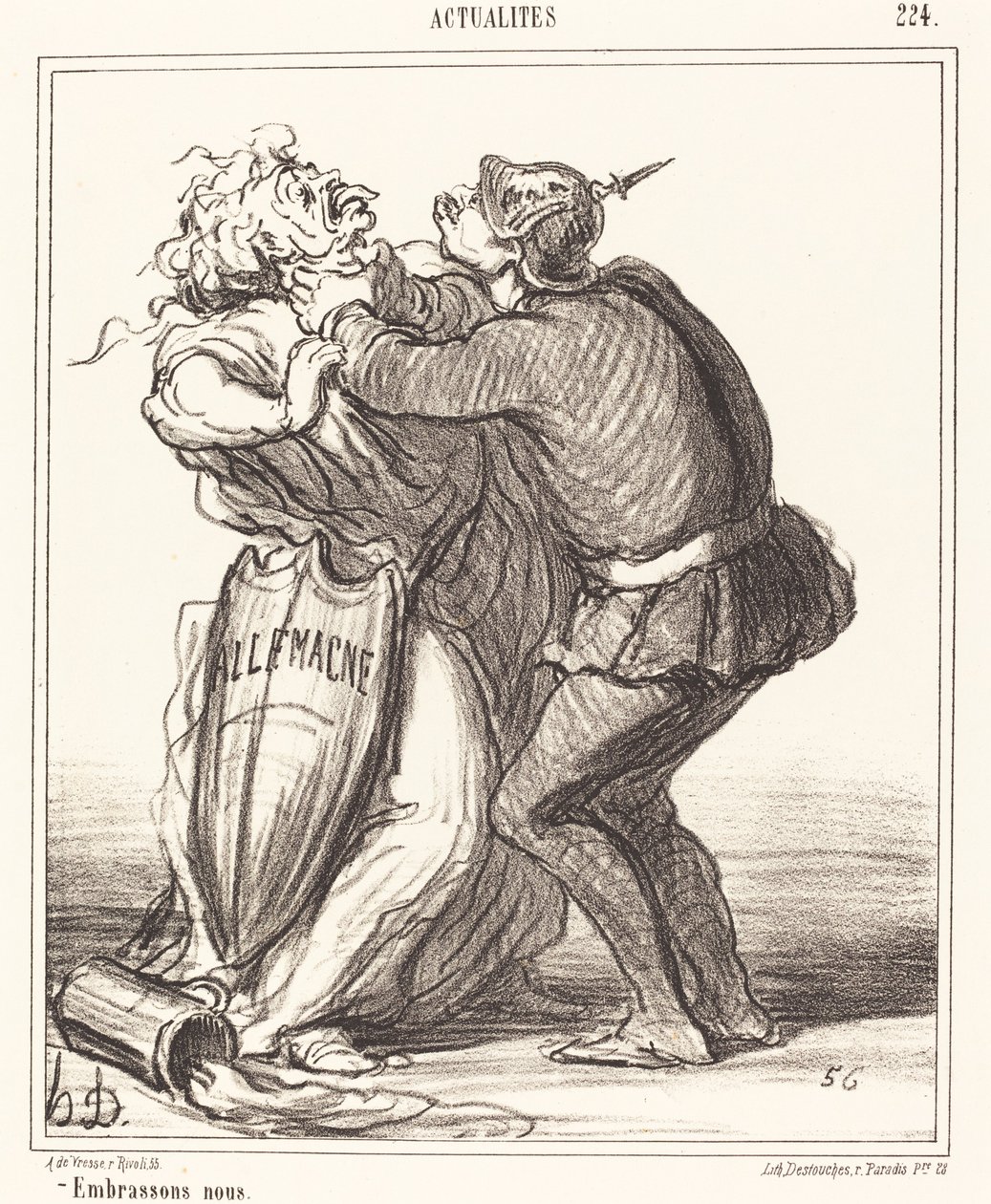 Pojďme se líbat od Honoré Daumier