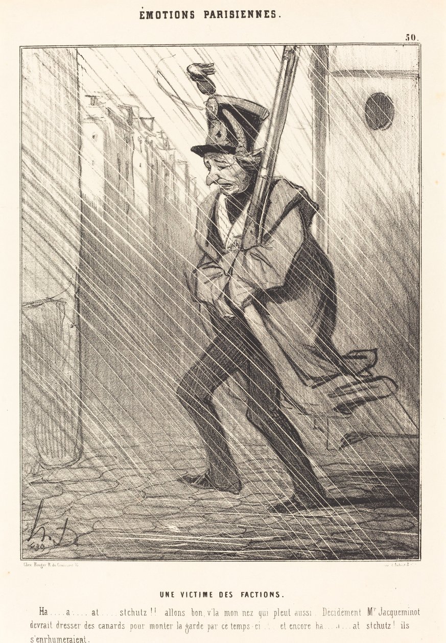 Pařížské emoce: Oběť frakcí od Honoré Daumier