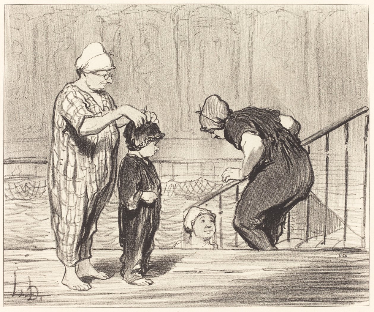 S rodinou od Honoré Daumier
