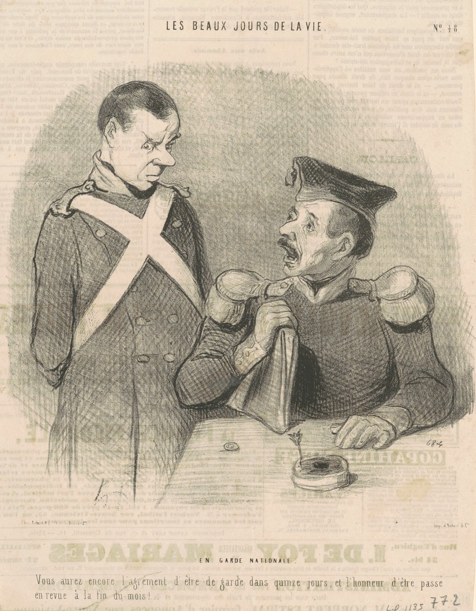 V národní gardě od Honoré Daumier