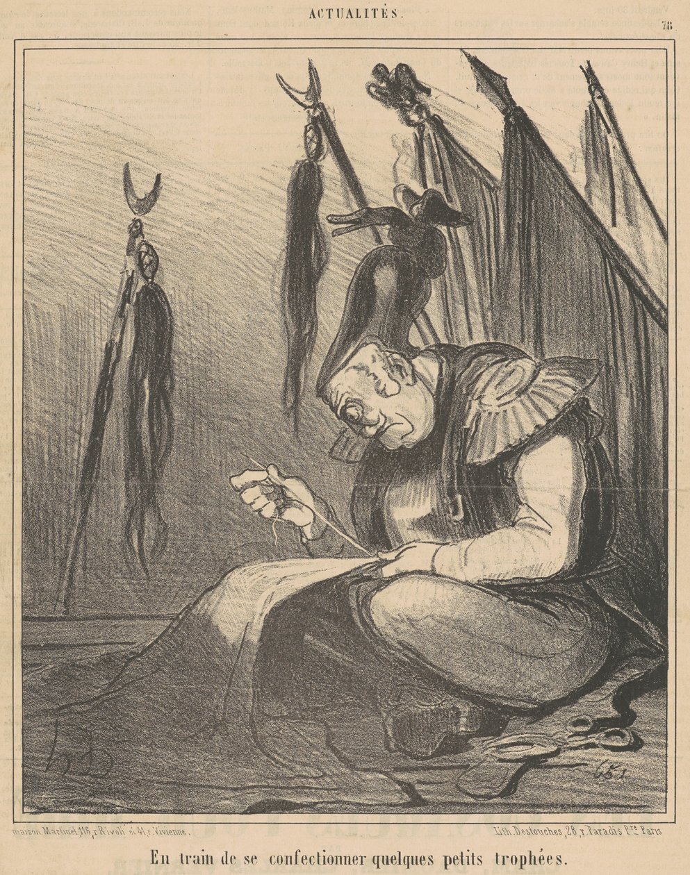 V procesu ...vytváření některých od Honoré Daumier