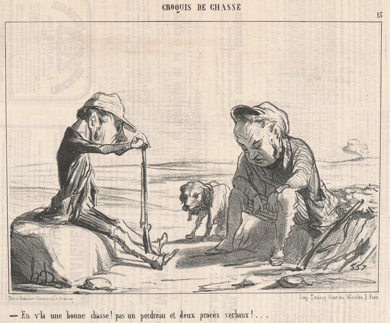 Tady je dobrý lov! ... od Honoré Daumier