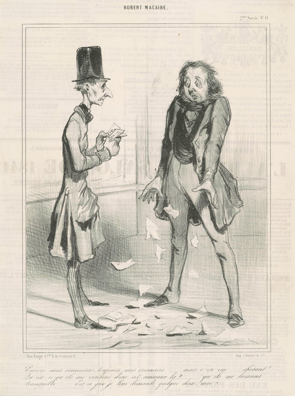 Stále moji věřitelé, vždy... od Honoré Daumier