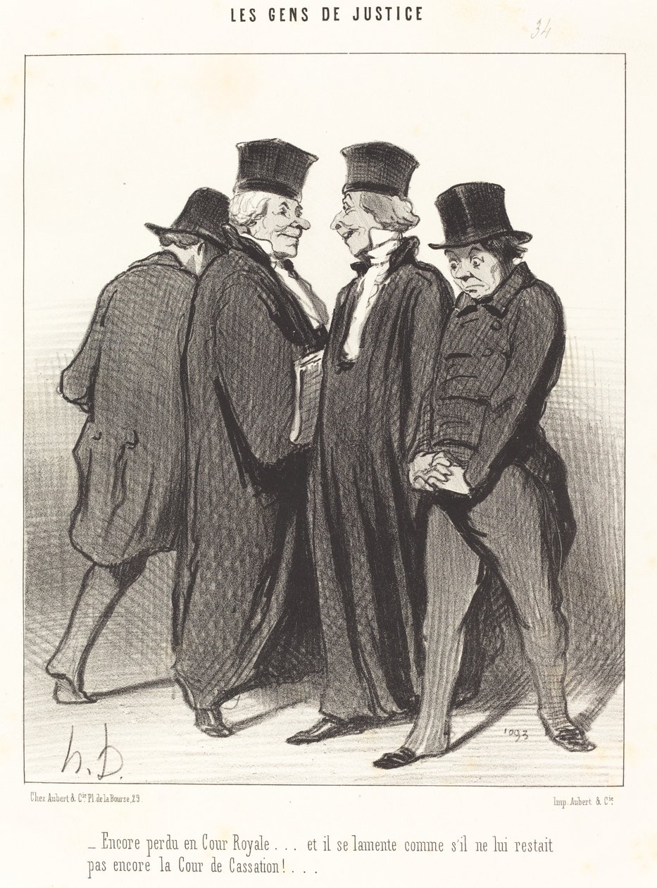 Znovu ztracen na královském dvoře... a naříká... od Honoré Daumier