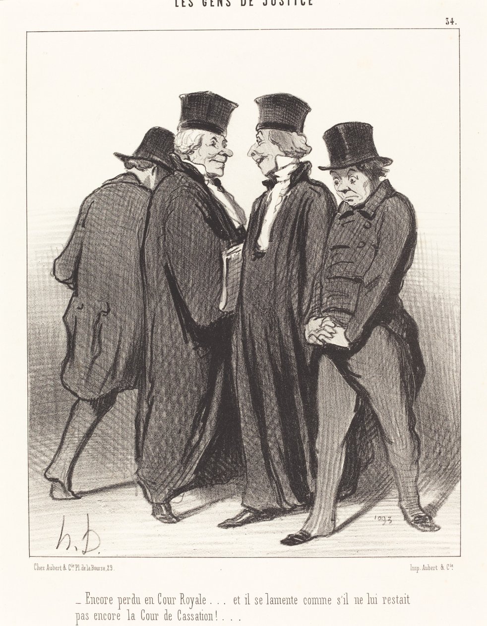 Znovu ztracen na královském dvoře... a naříká... od Honoré Daumier