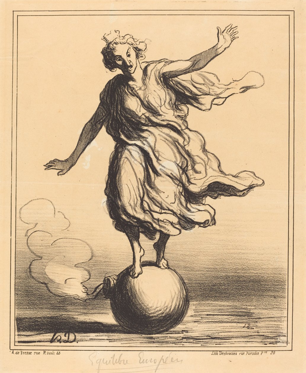 Evropská rovnováha od Honoré Daumier