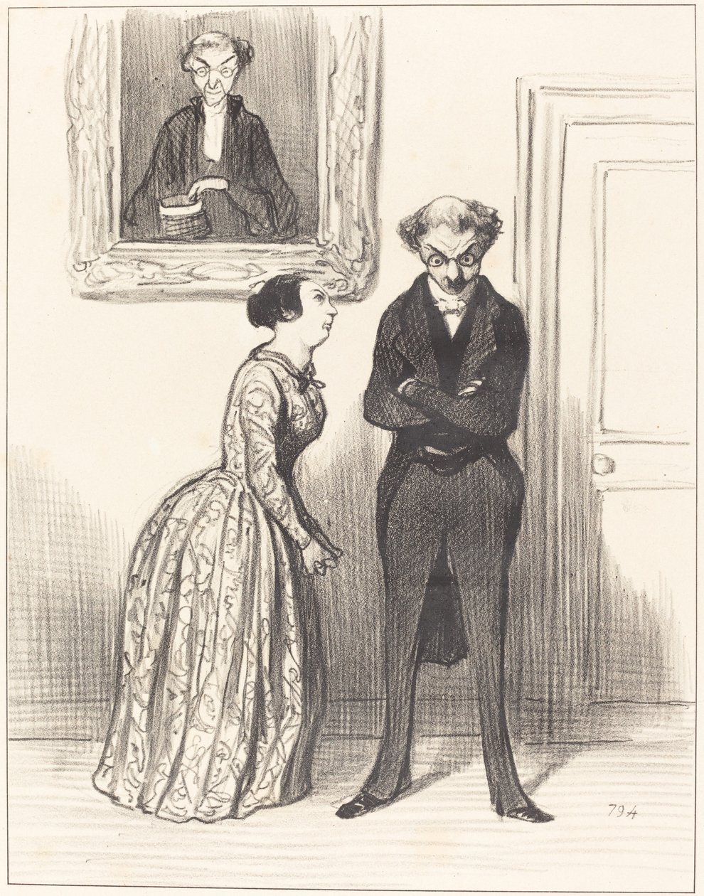 A když si pomyslím, že tady jsou tři... varoval jsem je, že je nemůžu odsoudit!... od Honoré Daumier