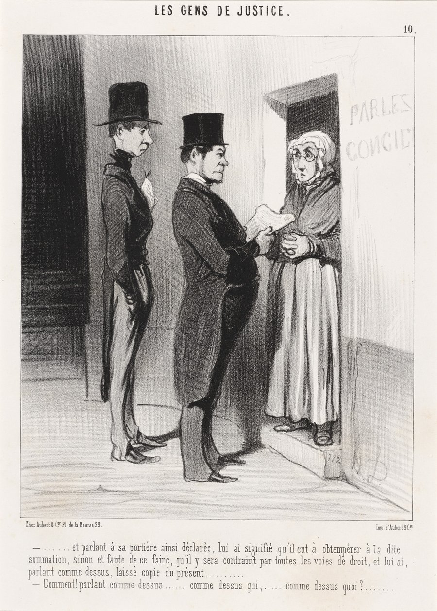 A promluvil k jeho dveřím takto prohlásil... od Honoré Daumier