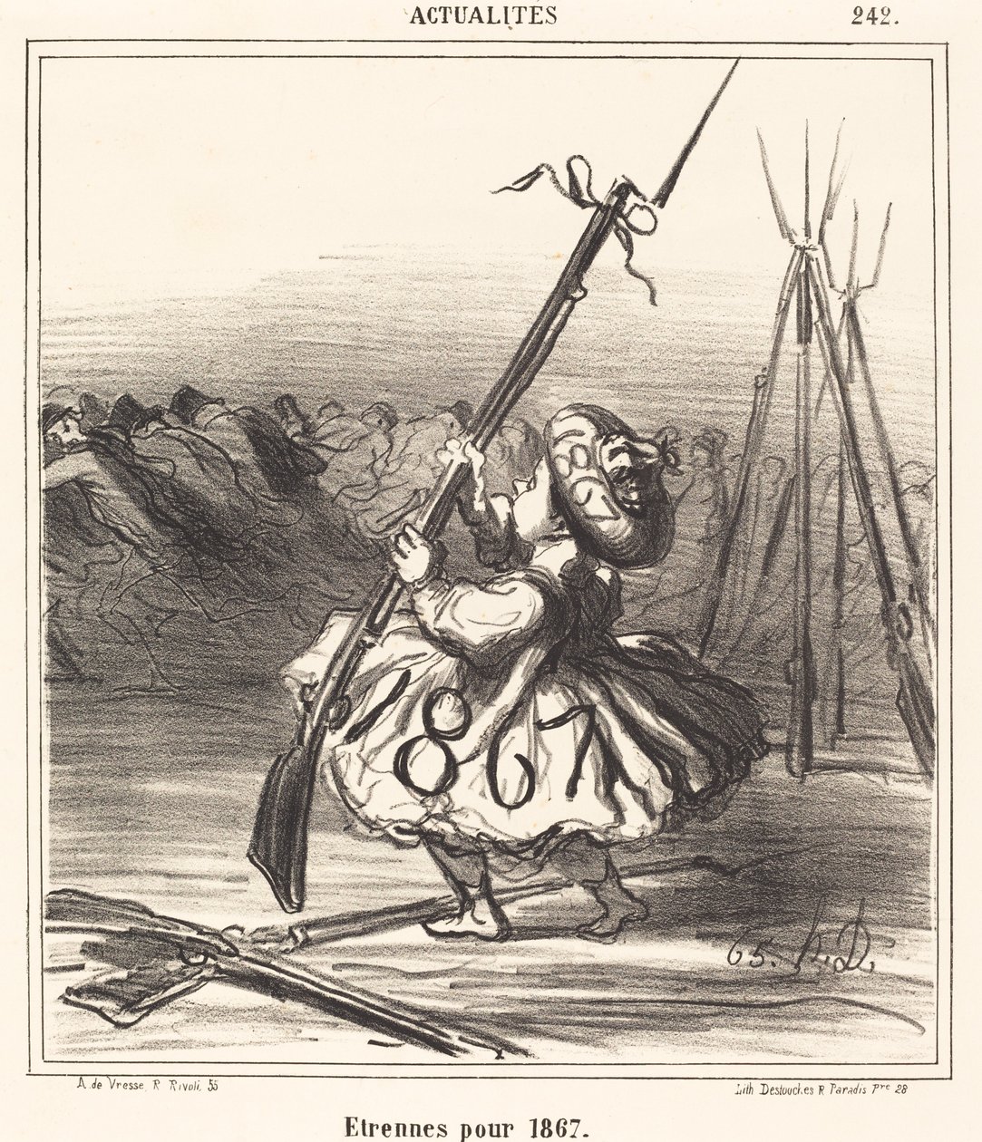 Vánoční dárky pro 1867 od Honoré Daumier