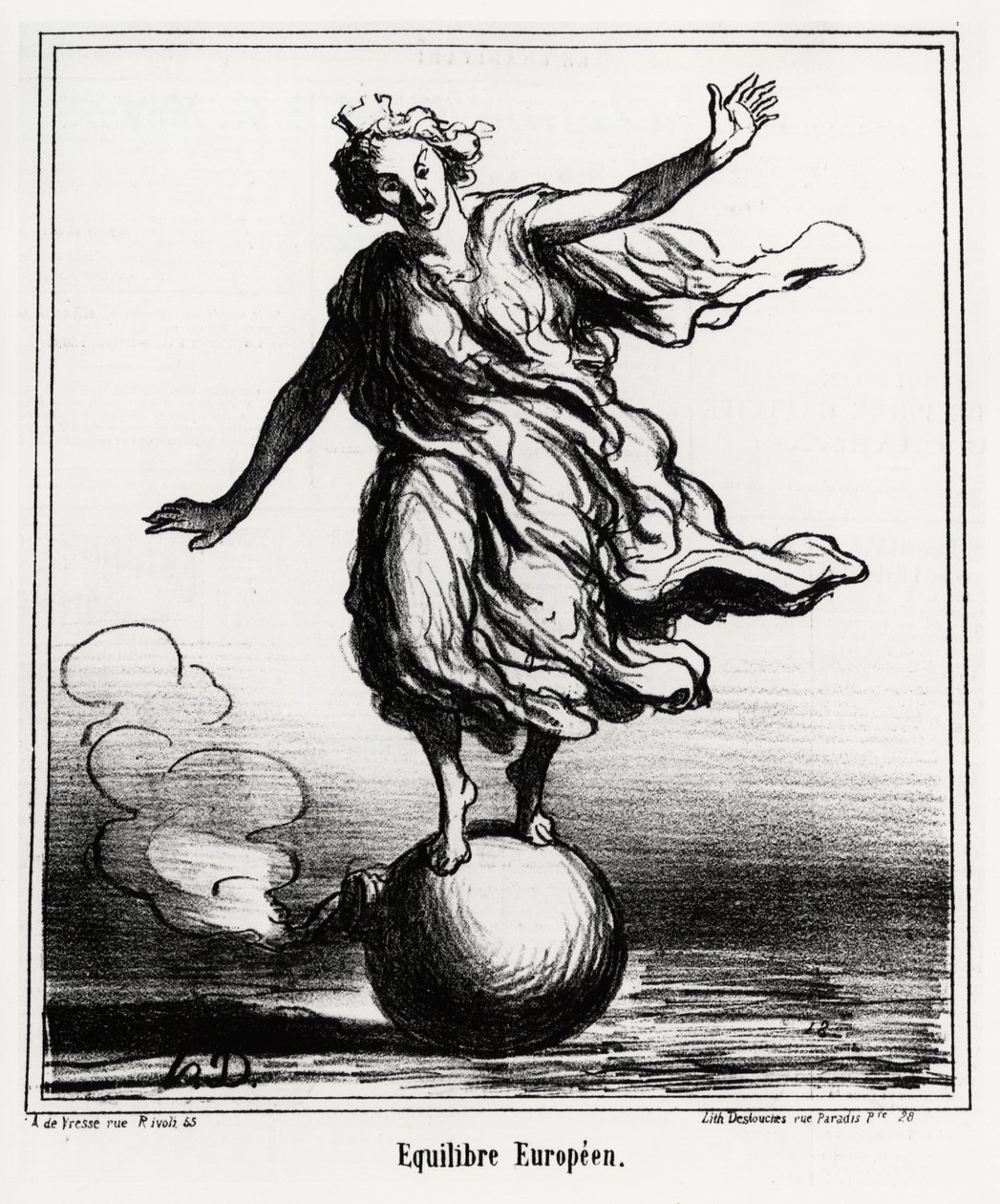 Evropská rovnováha. Ilustrace d