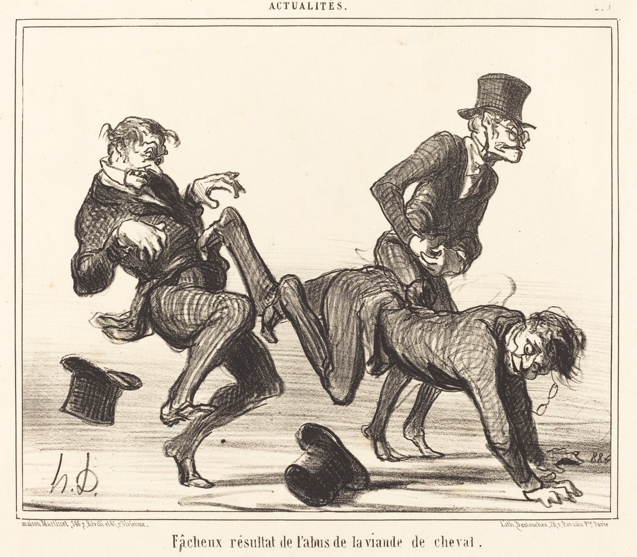 Nešťastný výsledek... koňské maso od Honoré Daumier