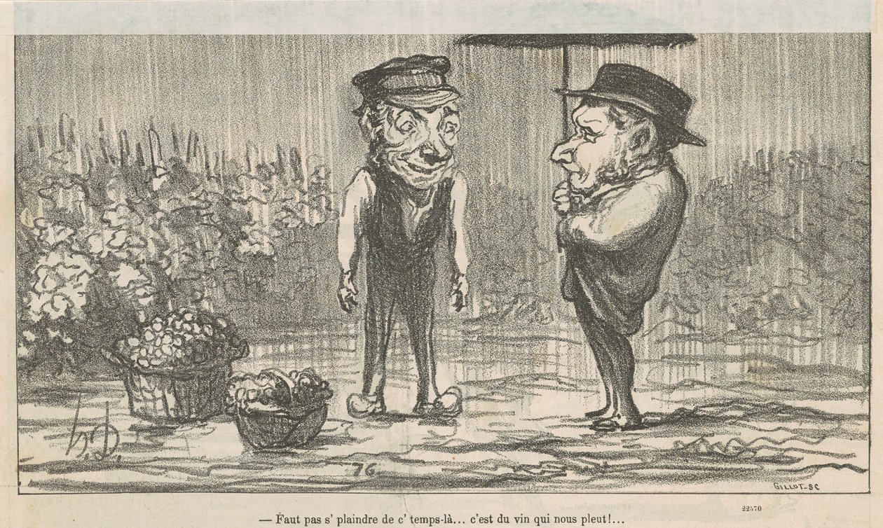 Na tohle počasí si nestěžuj... od Honoré Daumier
