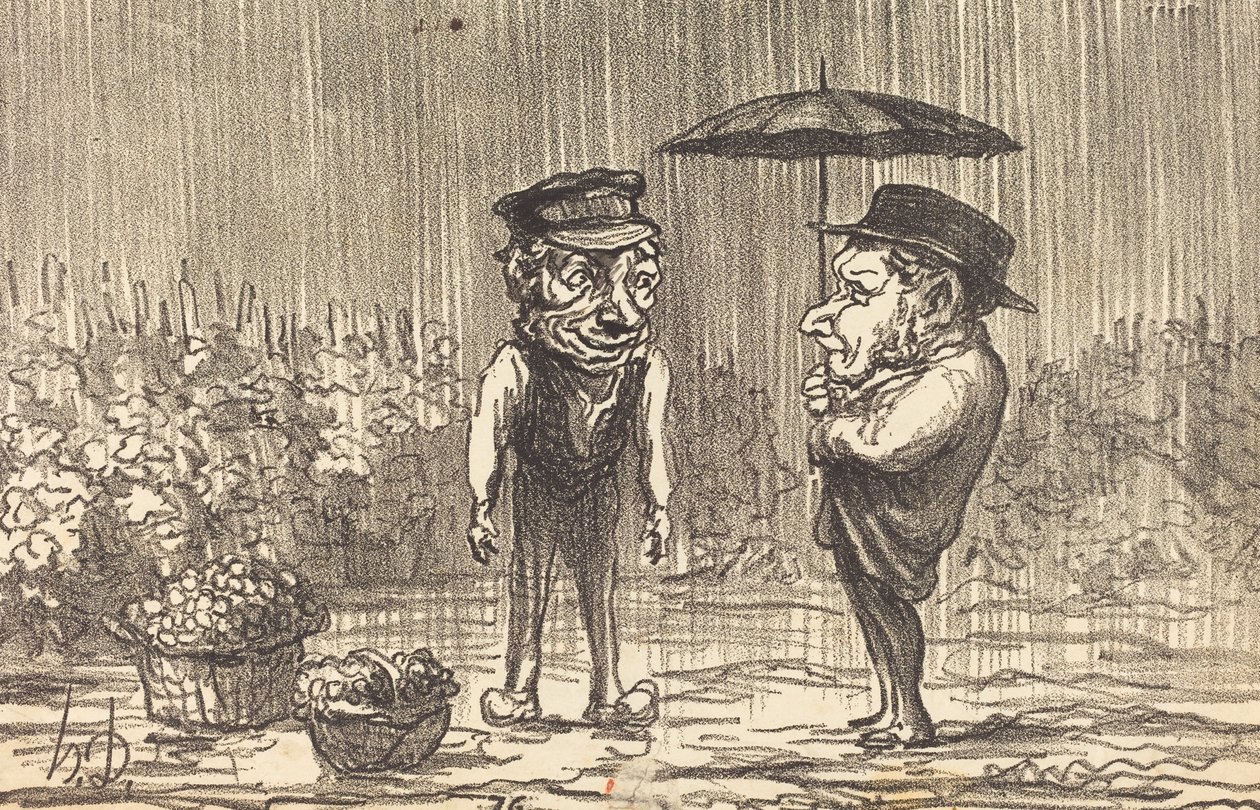 Nestěžuj si na tohle počasí... od Honoré Daumier