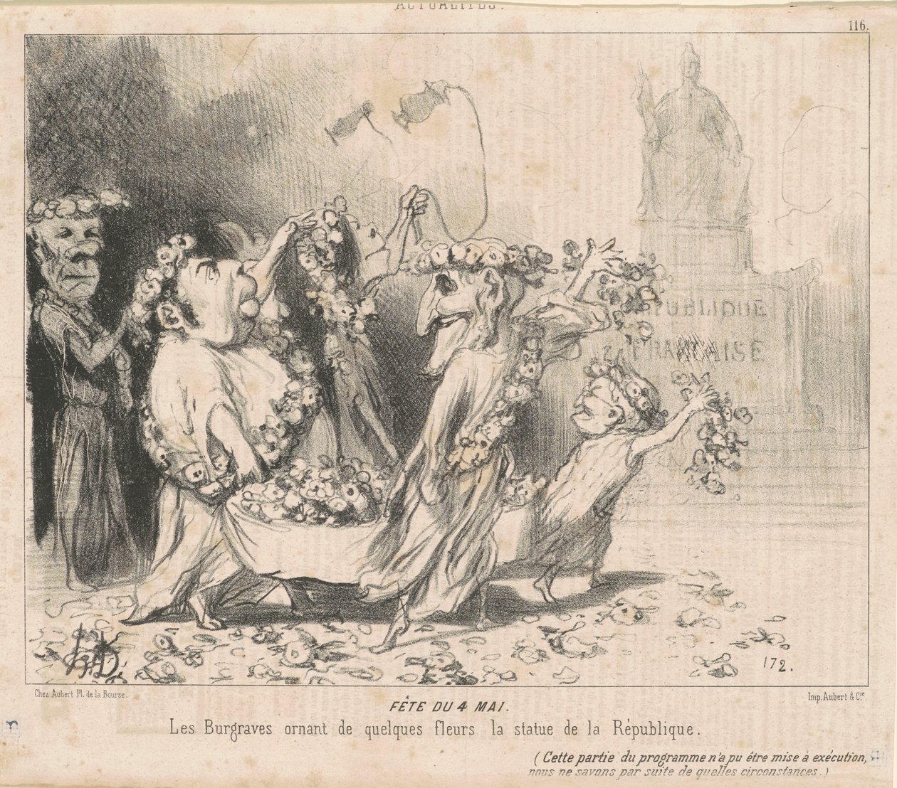 Den 4. května od Honoré Daumier