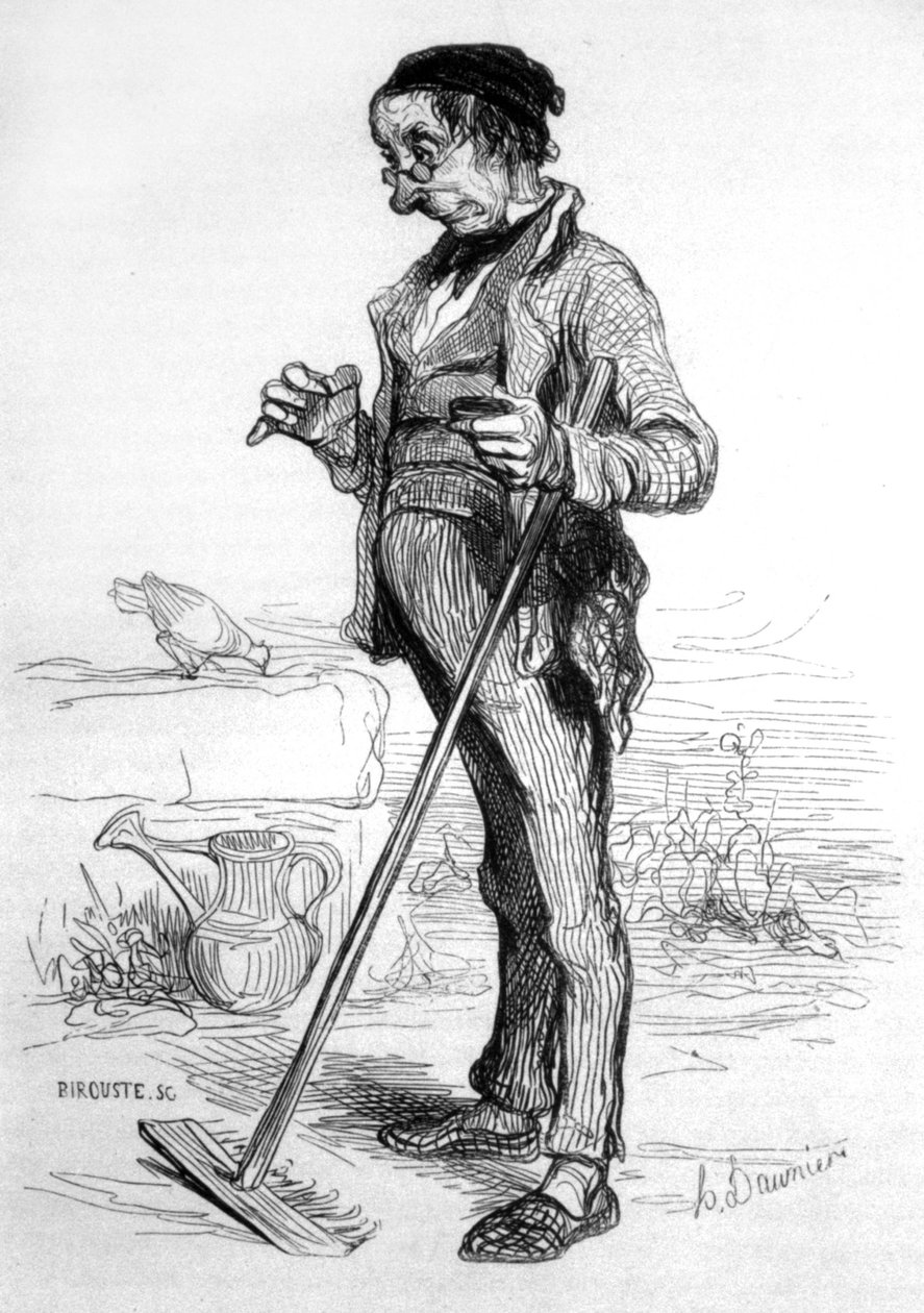 Zahradnický anuitant od Honoré Daumier