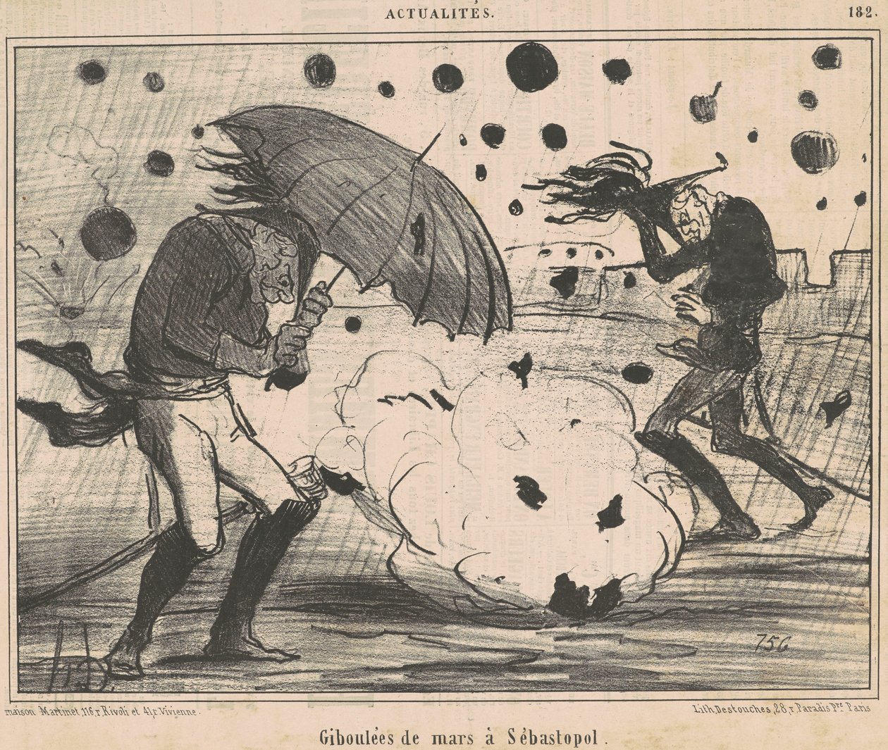 Březnové přeháňky v Sevastopolu od Honoré Daumier