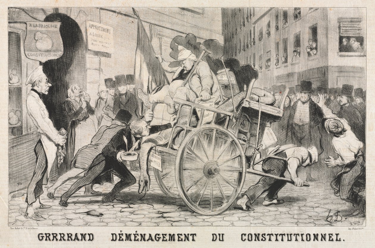 Velké odstranění ústavního zřízení od Honoré Daumier