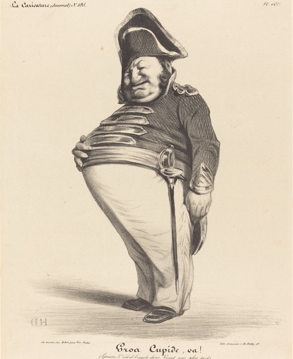 Velký Amor, běž! od Honoré Daumier