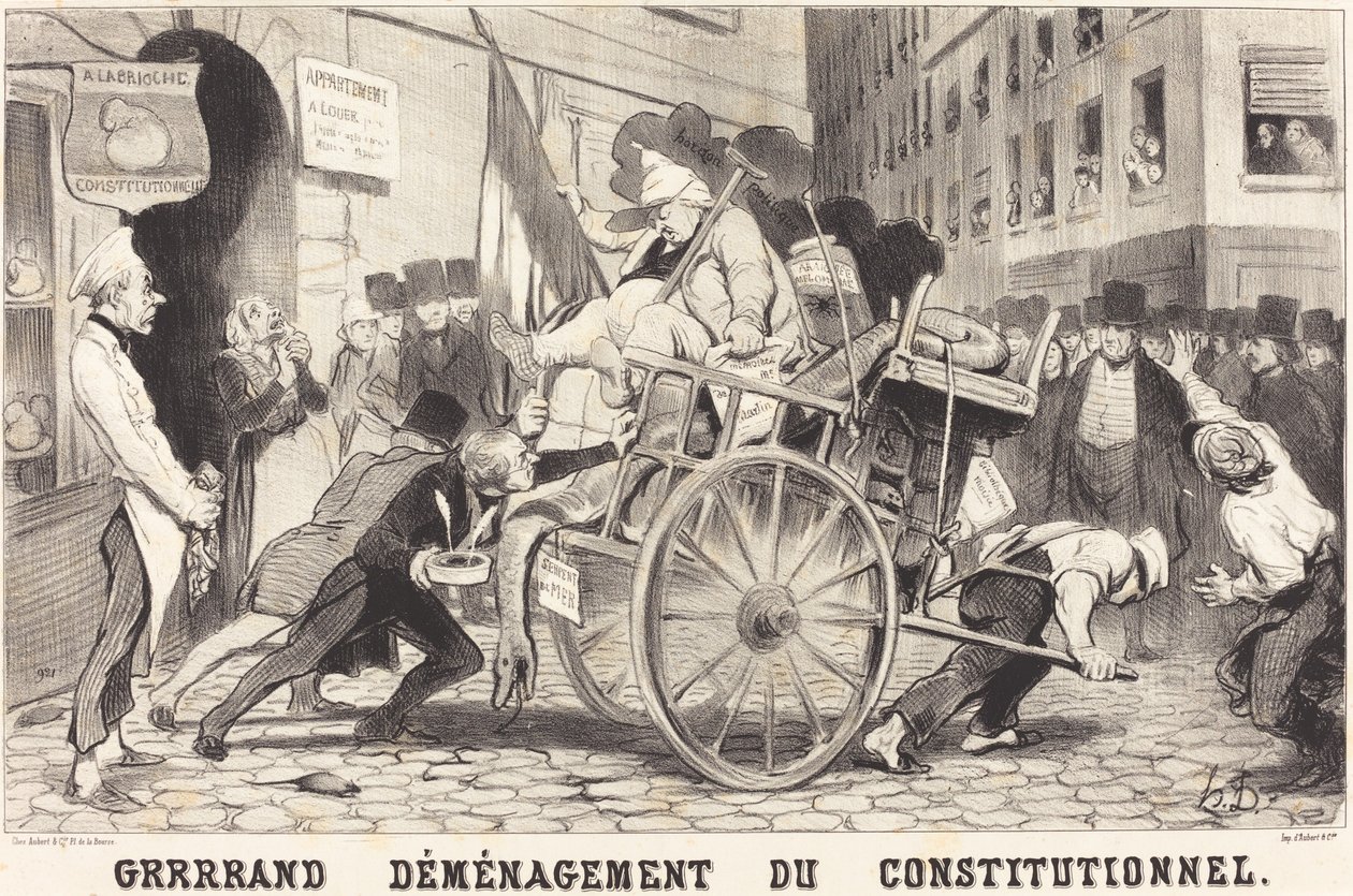 Grrrrand Přemístění ústavy od Honoré Daumier