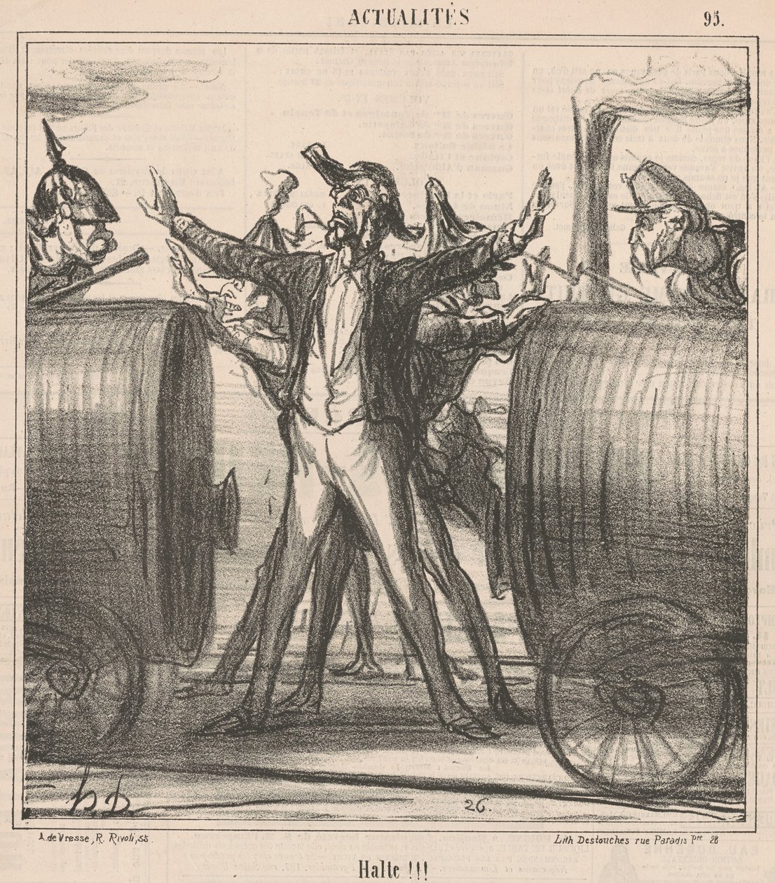 stop!!! od Honoré Daumier