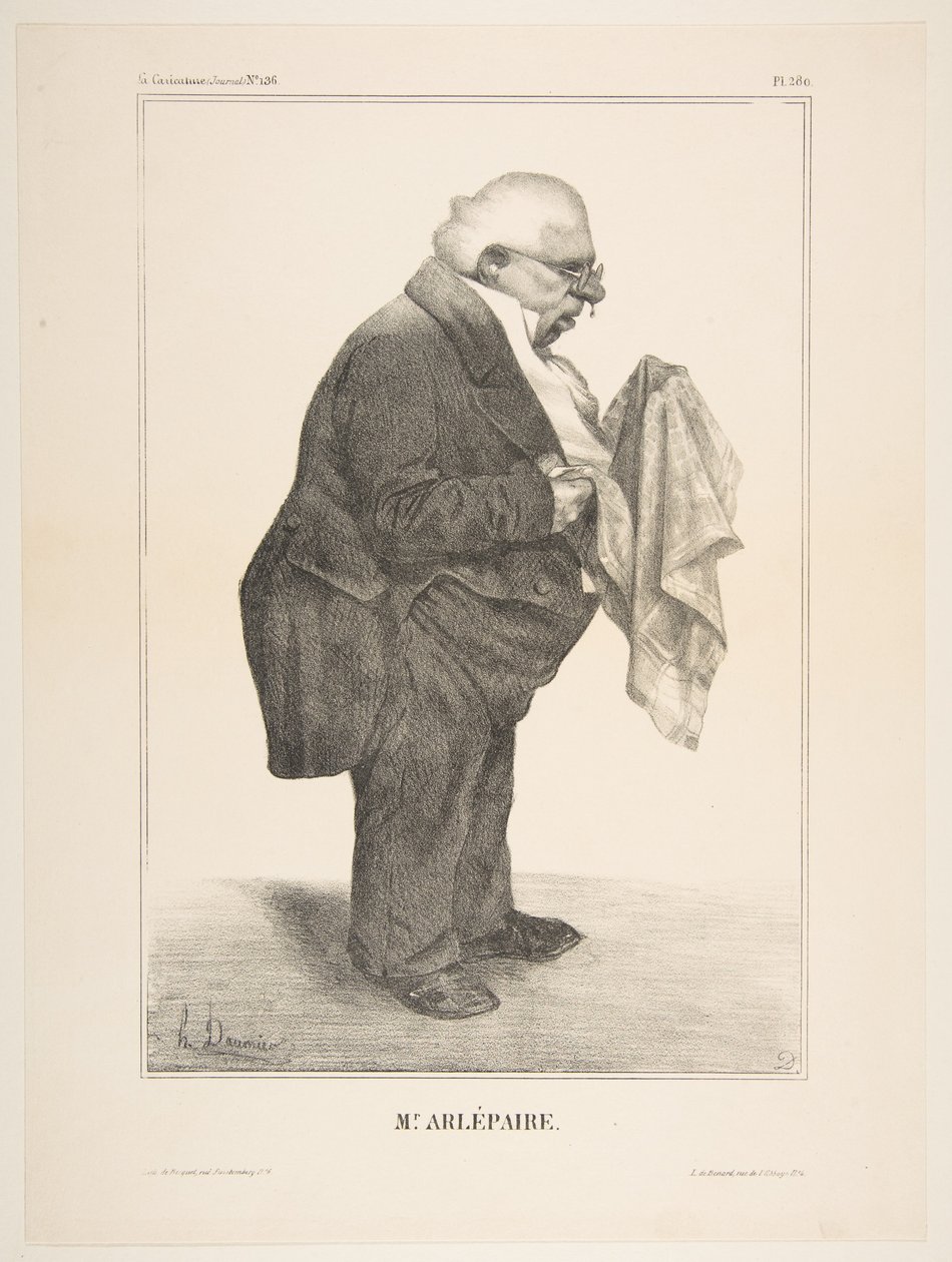 Harlé Père, publikovaný v La Caricature no. 136, 5. června 1833, 5. června 1833. od Honoré Daumier