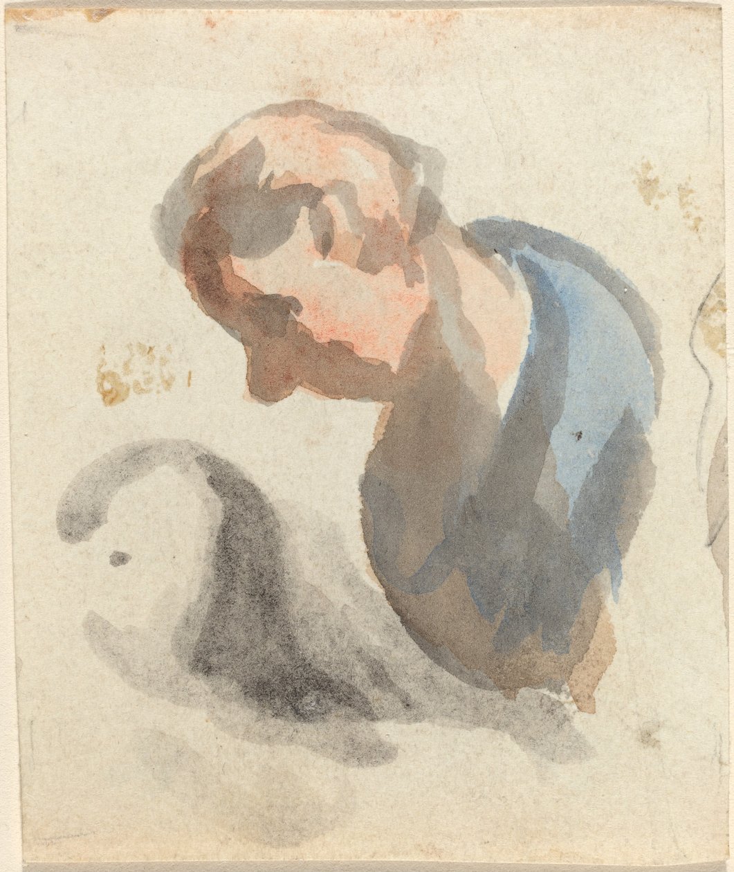 Hlava muže od Honoré Daumier