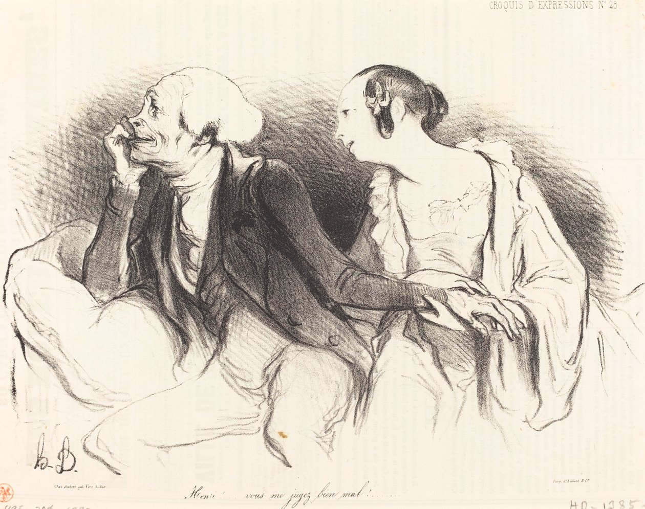 Henri!... velmi špatně mě soudíš!... od Honoré Daumier
