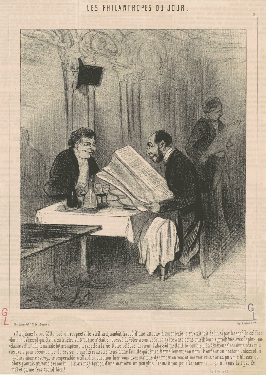 Včera v rue Saint-Honoré... starý muž od Honoré Daumier