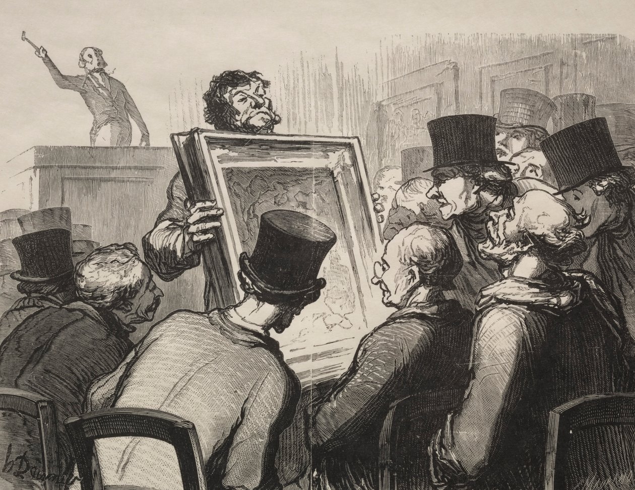 Hotel Bouillon: obrázkoví nadšenci. od Honoré Daumier