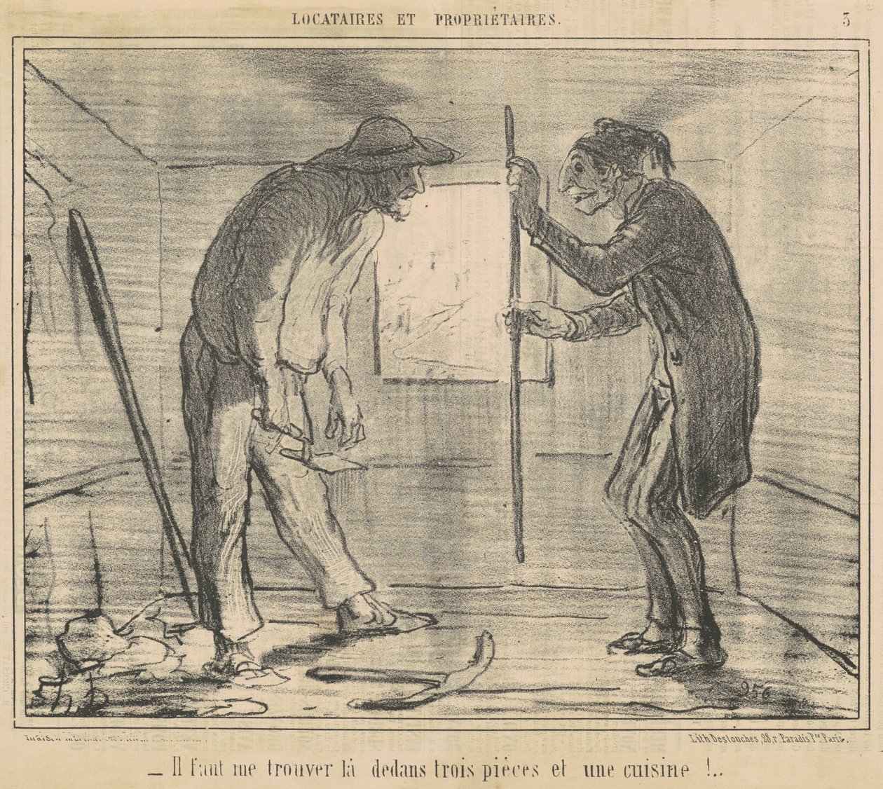 Musíš mě najít... tři kusy... od Honoré Daumier