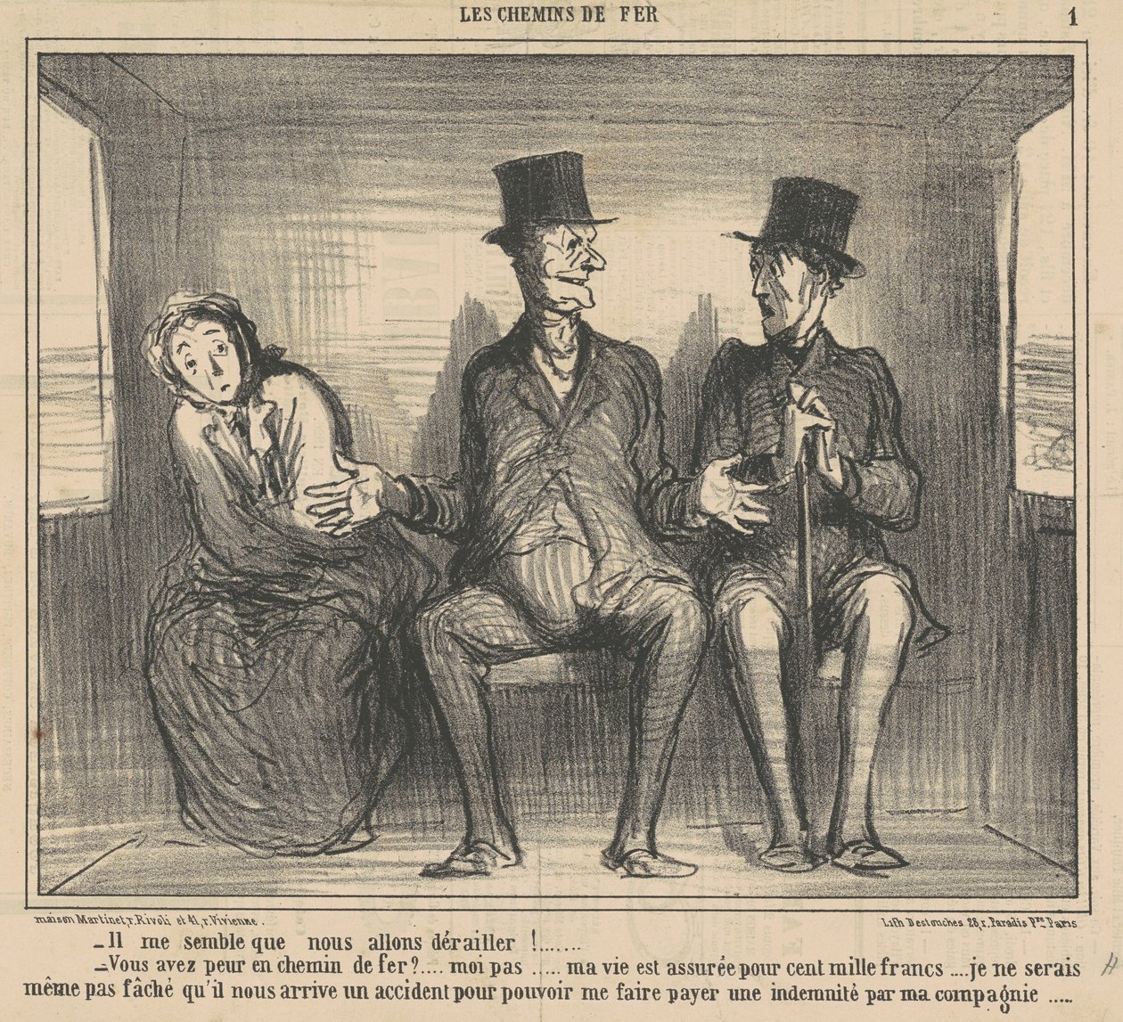 Zdá se mi, že vykolejíme... od Honoré Daumier