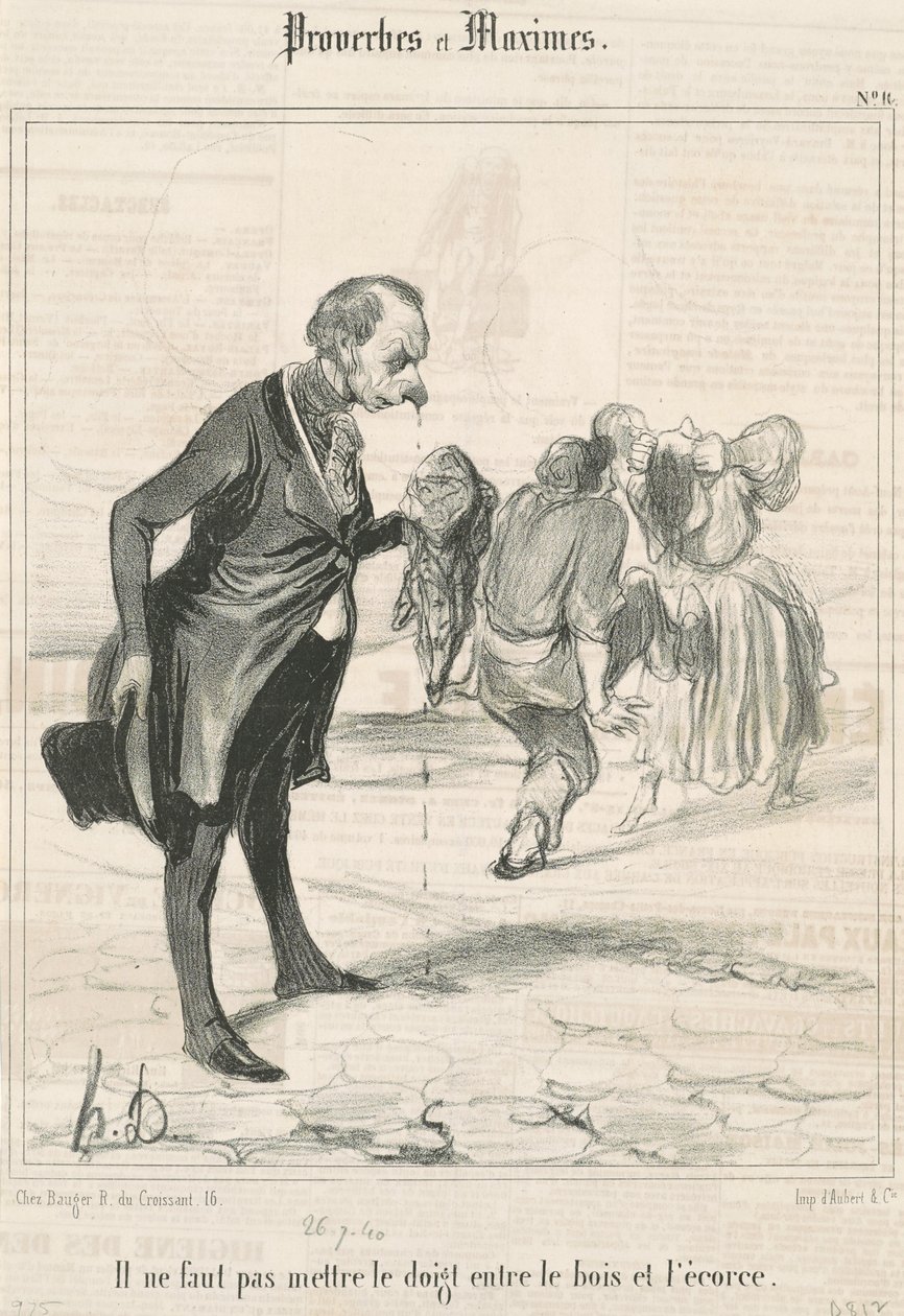 Nedávejte prst... od Honoré Daumier