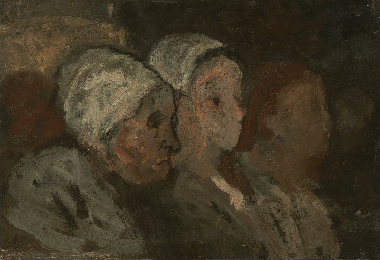 V kostele od Honoré Daumier