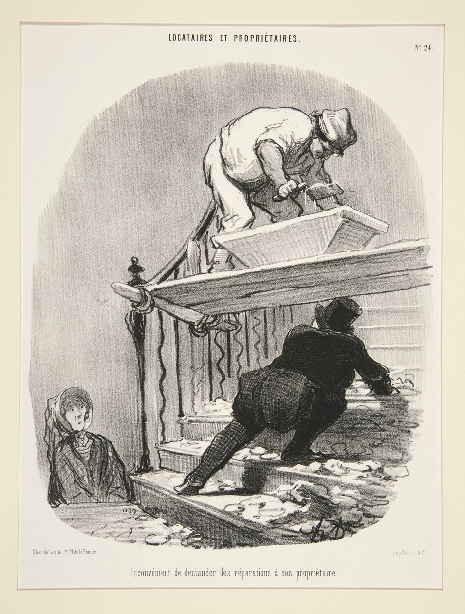 Nepříjemnosti s žádostí o opravu od vašeho pronajímatele, od nájemníků a vlastníků od Honoré Daumier