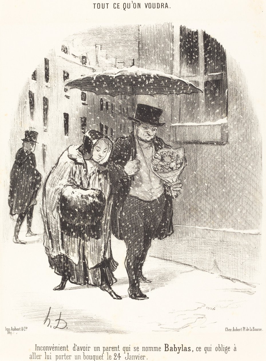Nevýhoda mít rodiče jménem Babylas... od Honoré Daumier