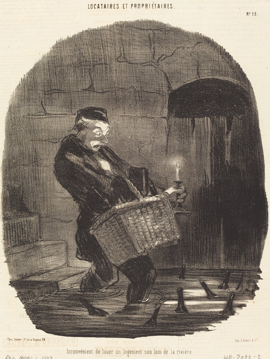 Nevýhoda pronájmu... nedaleko řeky od Honoré Daumier