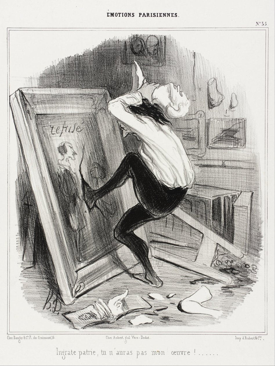 Nevděčná země, mou práci nedostaneš!... od Honoré Daumier
