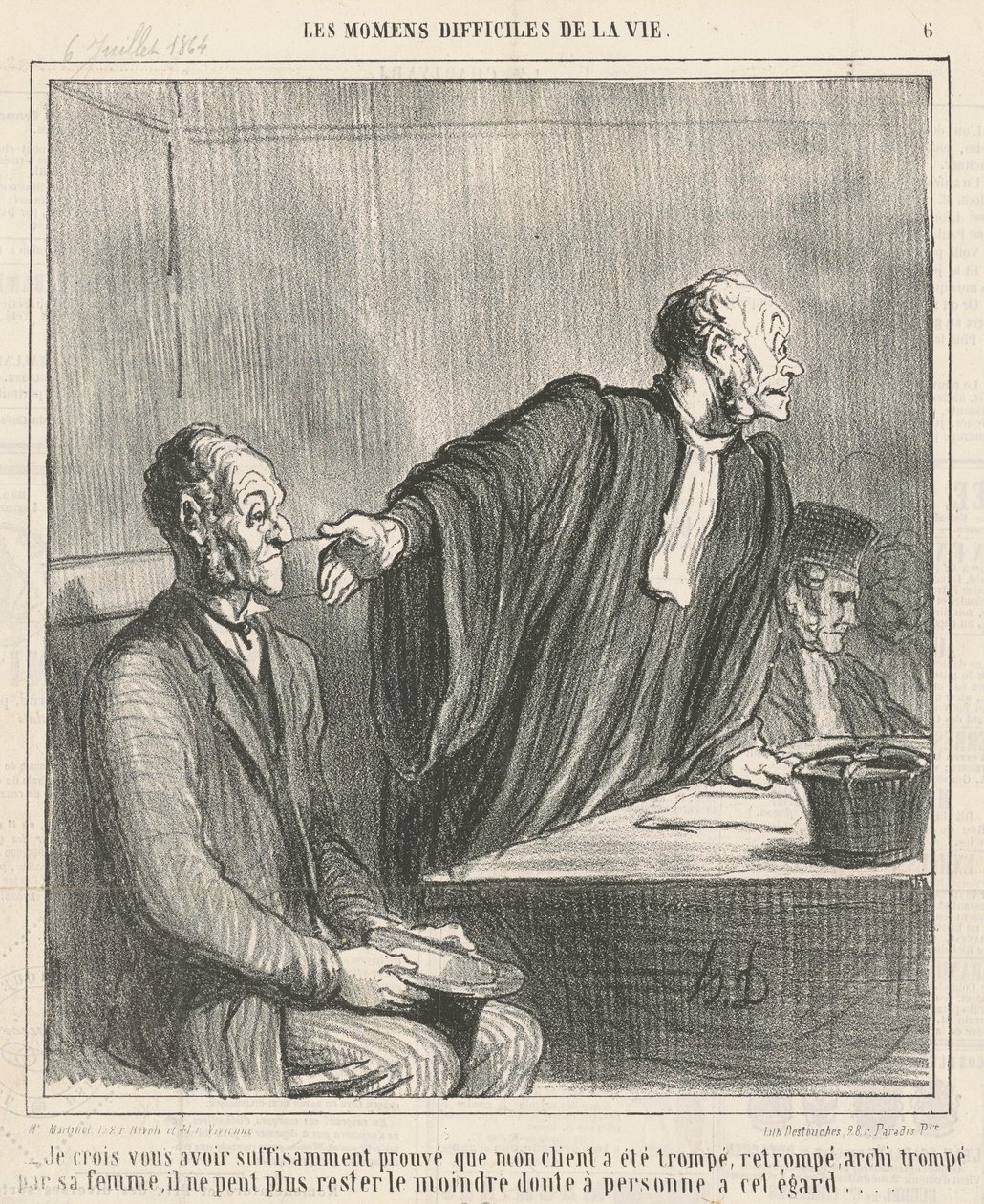 Věřím, že jsem vám... dokázal, že můj klient... od Honoré Daumier
