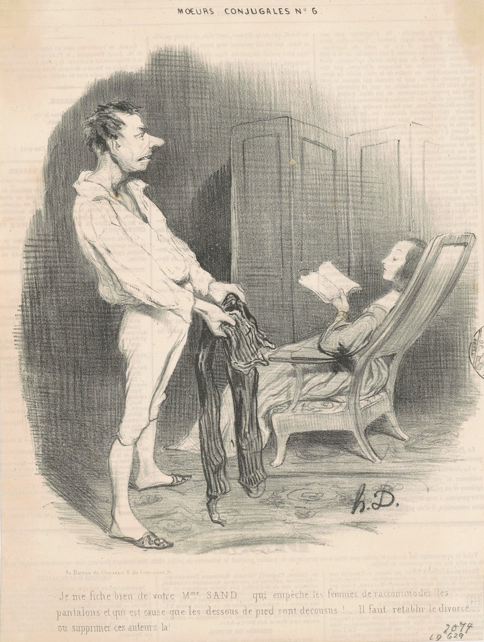 Nezajímá mě vaše paní Sandová... od Honoré Daumier