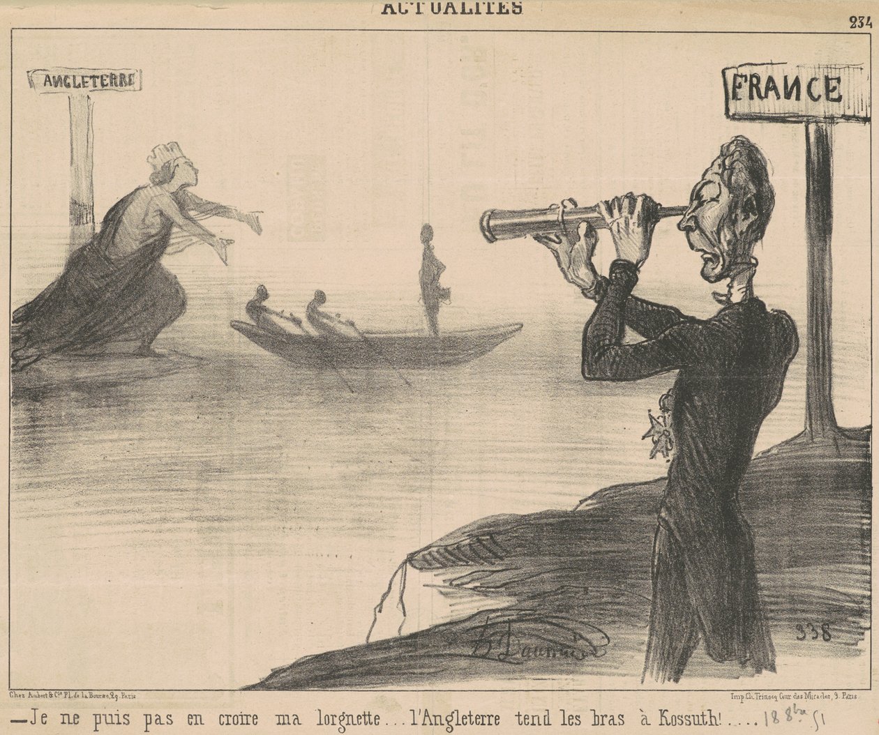Nemůžu uvěřit svým brýlím... od Honoré Daumier