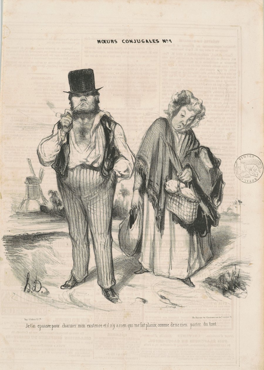 Vzal jsem si tě, abych okouzlil svou existenci... od Honoré Daumier