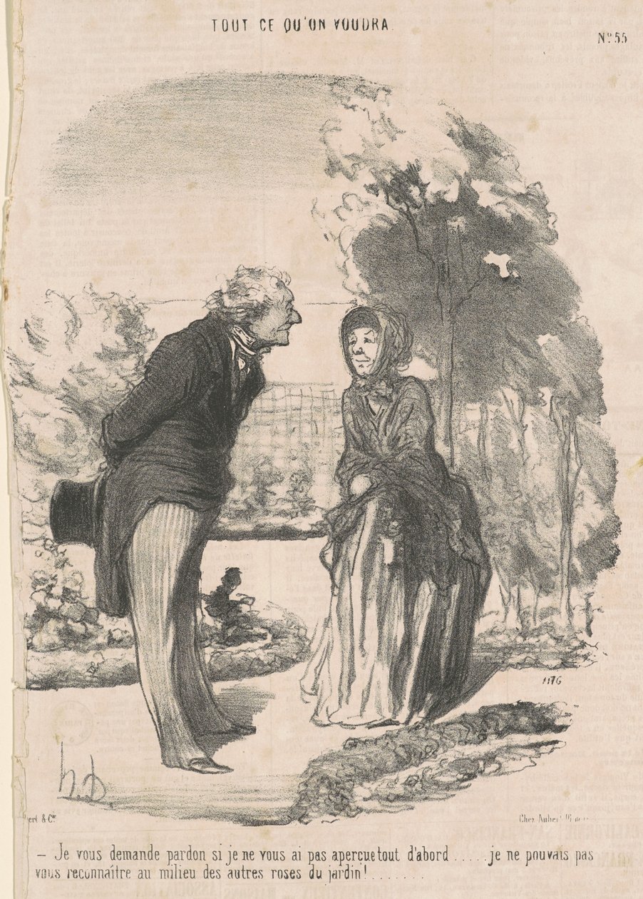 Promiň, jestli jsem tě neviděl... od Honoré Daumier