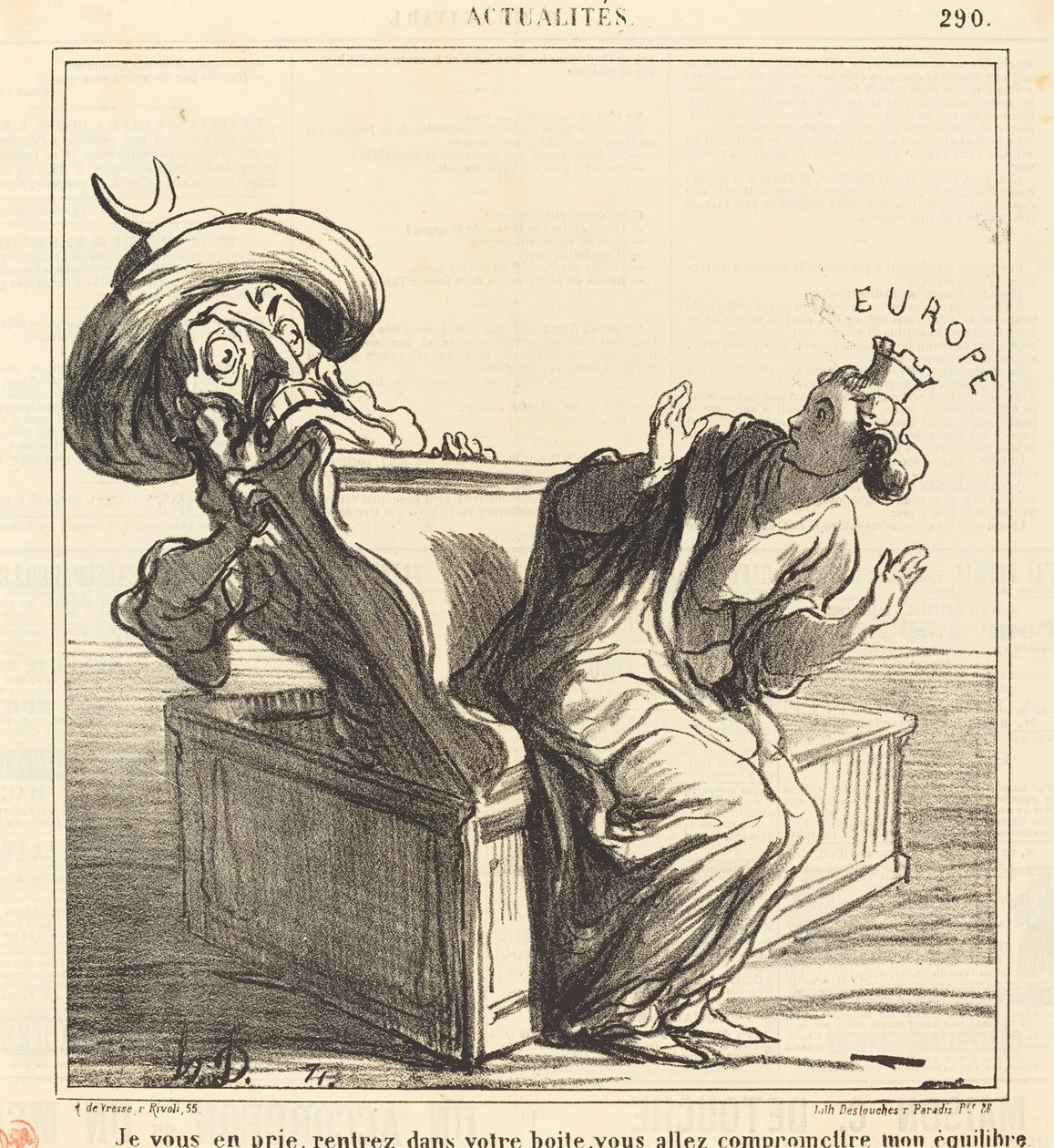 Prosím, vraťte se do své schránky... od Honoré Daumier