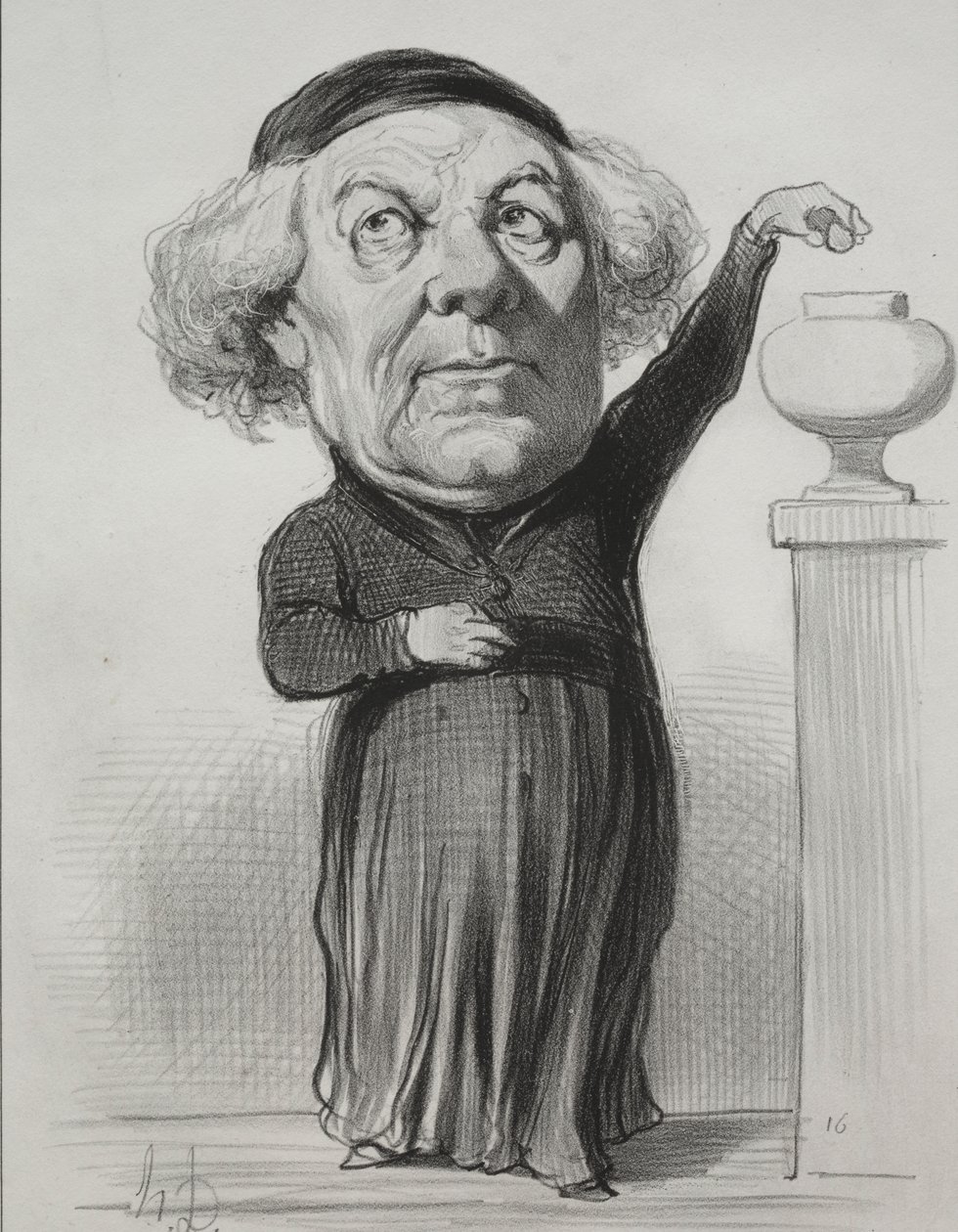 Jean-Jacques Fayet, biskup z Orleansu od Honoré Daumier