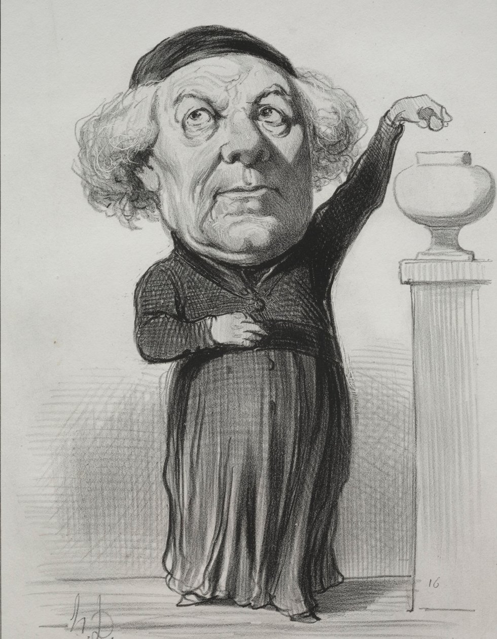 Jean Jacques Fayet, biskup z Orleansu, 1849. od Honoré Daumier