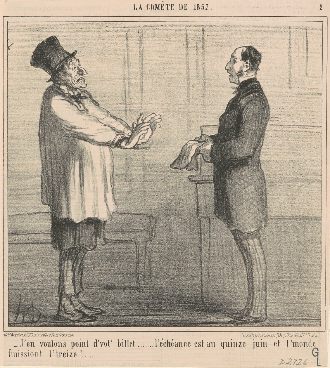 Nechci tvůj lístek... od Honoré Daumier