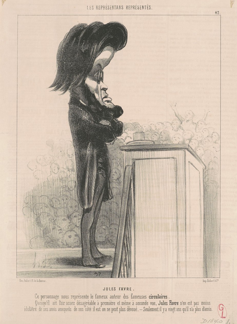 Jules Favre od Honoré Daumier